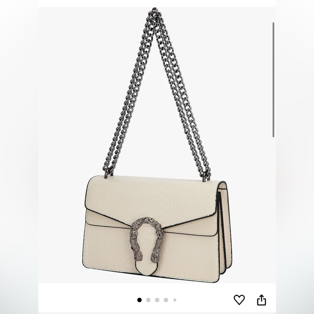 White Leather Purse
